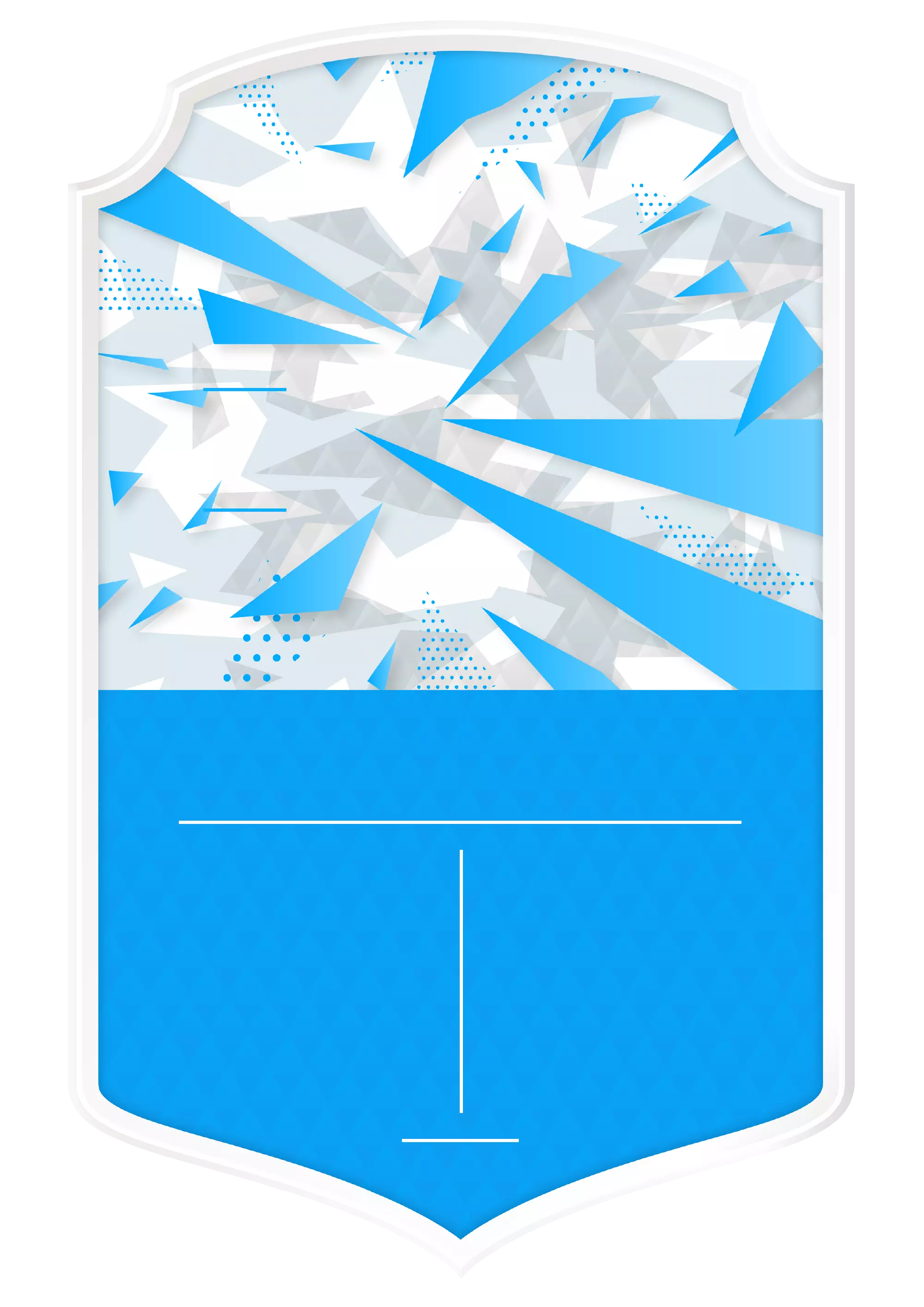 Custom Hockey Team Card, Blue Color, Horizontal, Personalized